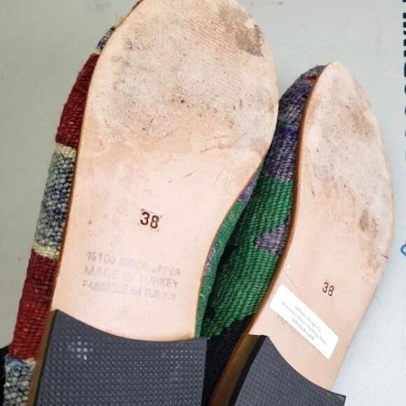 ARTEMIS DESIGN Co. Kilim Wool Loafers Flat Shoes - EU 38 / US 7.5 - Picture 6 of 7